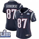 Women Nike Patriots 87 Rob Gronkowski Navy 2019 Super Bowl LIII Vapor Untouchable Limited Jersey,baseball caps,new era cap wholesale,wholesale hats